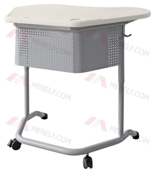 Школьный стол трапеция ШСТ17 столешница пластик, белый
